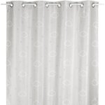 Rideau occultant enfant nuage gris 140x250cm - atmosphera createur dinterieur