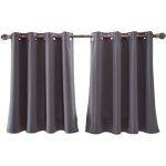 Rideaux - rideaux - 90 x 74 cm - occultants - gris fonc - intrieur