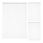 Rideau fils lot de 3 rideau de porte ou fentre 145 x 245 rideau spaghetti pour tringle peut tre raccourci ...