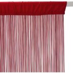 Rideau fil 90x200cm rouge