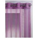 Rideau filet prune - marque - mod�le - violet - synth�tique - rideau - int�rieur