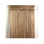 Inf rideau de porte � fils et franges pour fen�tre s�parateur de pi�ce 100x200 cm champagne