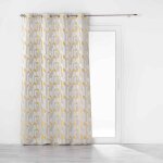 Rideau � ?illets m�dicis 140x260cm jaune