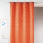 Rideau en jacquard fantaisie orange 135x260 cm