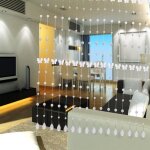 Rideau - mad - papillon - blanc - 100 cm - design contemporain