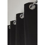 Rideau occultant - marque - mod�le - noir - uni - ?illets