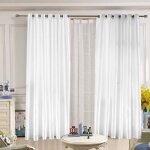 Rideau occultant en fibre de polyester anti - allergique - salutuya - pour chambre et salon - blanc rose ...
