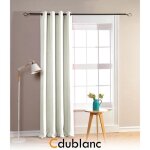 Rideau occultant - homerokk - 140x260cm - 100% polyester - ivoire - ?illets