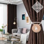 Rideau occultants isolant thermique 150x270 cm (largeur x hauteur) design moderne � oeillets rideaux ...