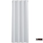 Rideau occultant oeillets - az king - taille unique - blanc / gris - 140x160cm Rideau occultant oeillets - az king - taille unique - blanc / gris - 140x160cm