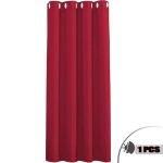 Rideau occultant oeillets rouge - leoclotho - taille 140x160cm - chaleur et isolation phonique Rideau occultant oeillets rouge - leoclotho - taille 140x160cm - chaleur et isolation phonique