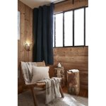 Rideau occultant phonique et thermique doubl polaire bjorn 100% opaque - bjorn minuit - panneau occultant ...