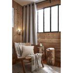 Rideau occultant phonique et thermique doubl polaire bjorn 100% opaque - bjorn pampa - panneau occultant ...
