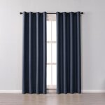 Rideau occultant une piece thermique � oeillet d�coration de fen�tre pour salon et chambre 132 x 160 ...
