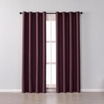 Rideau occultant une piece thermique � oeillet d�coration de fen�tre pour salon et chambre 132 x 160 ...