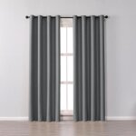 Rideau occultant une piece thermique � oeillet d�coration de fen�tre pour salon et chambre 132 x 160 ...