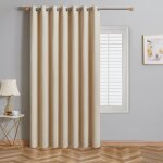 Rideau occultants 300x240cm beige topfinel thermique isolant anti froid  oeillets anti bruit dcoratif ...