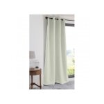 Rideau occultant uni 210gr / m2 ecru 140x280 cm