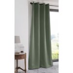 Rideau occultant uni 210gr / m2 kaki 135x250 cm