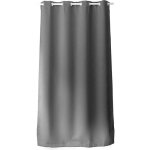 Rideau occultant uni avec 8 ?illets gris clair 140x180 cm