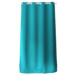 Rideau occultant uni avec 8 ?illets turquoise 140x240 cm