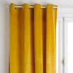Rideau occultant velours dolce 140x260cm ocre Rideau occultant velours dolce 140x260cm ocre