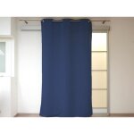 Rideau  oeillets 135x180 cm occultant bleu jean par soleil docre