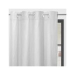 Rideau à oeillets en microfibre lavée 135x250 boheme blanc par soleil docre Rideau à oeillets en microfibre lavée 135x250 boheme blanc par soleil docre