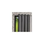 Rideau � oeillets en microfibre lav�e 135x250 cm boheme gris par soleil docre