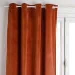 Rideau occultant velours dolce 140x260cm terracotta Rideau occultant velours dolce 140x260cm terracotta