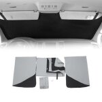 Rideaux pare - soleil magntique pour ford tourneo transit custom 2013 - 2024 noir