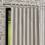 Rideau  pattes en microfibre lave 135x250 cm boheme lin par soleil docre