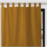 Rideau � pattes en microfibre lav�e 135x250 cm boheme moutarde par soleil docre