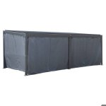 Rideaux pour pergola bioclimatique avila ardoise 6 x 3. 5m en polyester - hesp�ride - gris ardoise