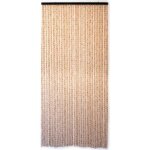 Rideau de porte en bambou et perle de bois - morel