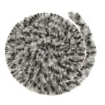 Rideaux de porte chenille : tricolore noir / blanc / gris 56 x 185 cm