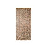 Rideau de porte en perles de bois carre multicolore 90 x 200 cm - morel
