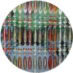 Rideau de porte en perles multicolores stresa 90 x 210 cm