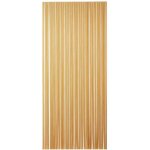 Rideau de porte tahiti pvc - morel - 90x200 cm - brun beige - 29 bandes
