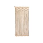 Rideau de porte tressage macram en coton - coloris cru - 90 x 200 cm - morel beige