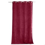 Rideau thermique en velours doubl� polaire rouge fonc� 140x260 cm