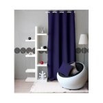 Rideau uni � oeillets bleu marine 140x240 cm