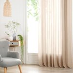 Rideau voilage - atmosphera crateur dintrieur - ana - polyester - non occultant - oeillets - ourlets ...