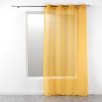 Rideau voilage �tamine telma 140x280cm jaune