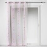 Rideau voilage enfant rosaline 140x240cm rose - paris prix - ?illets - synthétique - intérieur Rideau voilage enfant rosaline 140x240cm rose - paris prix - ?illets - synthétique - intérieur