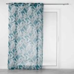 Rideau voilage � ?illets isibelle 140x240cm bleu