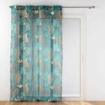 Rideau voilage � ?illets ornella 140x240cm �meraude