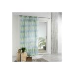 Rideau voilage imprim� winter 140x240cm vert