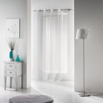 Rideau voilage � oeillets voiline 140x280cm blanc