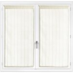 Rideaux voile - les ateliers du linge - borsa - 45 x 90 cm - ecru - 100% polyester
